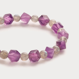 Aurora-Magie & Harmonie – Amethyst-Labradorit-Armband