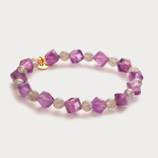 Aurora-Magie & Harmonie – Amethyst-Labradorit-Armband