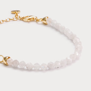 Balance-Sanfte Klarheit & Weibliche Energie – Mondstein-Armband