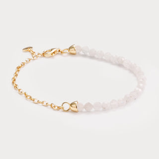 Balance-Sanfte Klarheit & Weibliche Energie – Mondstein-Armband