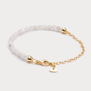 Balance-Sanfte Klarheit & Weibliche Energie – Mondstein-Armband