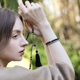 Essence-Mystische Schönheit – Das Labradorit-Stretch-Perlenarmband