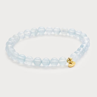 Essence-Sanfte Klarheit – Das Aquamarin-Stretch-Perlenarmband
