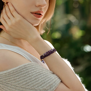 Essence-Edle Ruhe – Das Amethyst-Stretch-Perlenarmband
