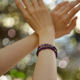 Essence-Edle Ruhe – Das Amethyst-Stretch-Perlenarmband