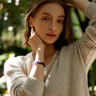 Essence-Edle Ruhe – Das Amethyst-Stretch-Perlenarmband