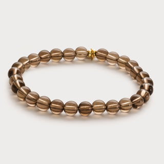 Essence-Sanfte Erdung – Das Rauchquarz-Stretch-Perlenarmband