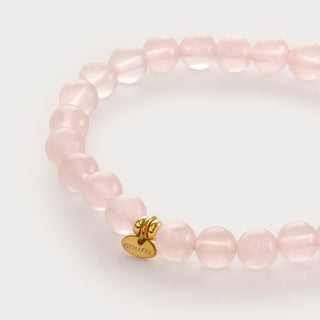 Essence-Sanfte Liebe – Das Rosenquarz-Stretch-Perlenarmband