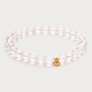 Essence-Klare Reinheit – Das Bergkristall-Stretch-Perlenarmband