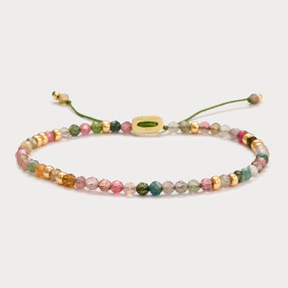 Petite-Lebensfreude & Harmonie – Regenbogen-Turmalin-Armband