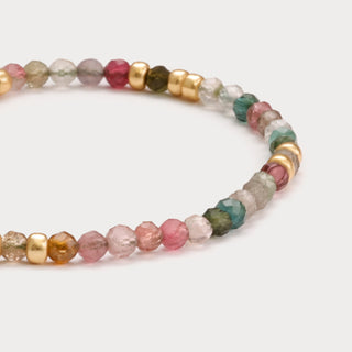 Petite-Lebensfreude & Harmonie – Regenbogen-Turmalin-Armband