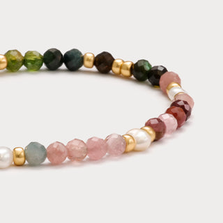 Petite-Lebensfreude & Harmonie – Regenbogen-Turmalin-Armband