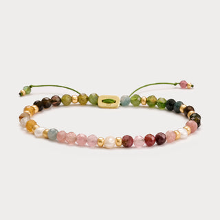 Petite-Lebensfreude & Harmonie – Regenbogen-Turmalin-Armband