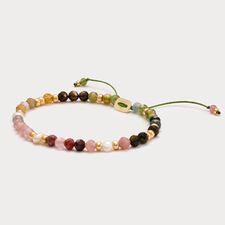 Petite-Lebensfreude & Harmonie – Regenbogen-Turmalin-Armband