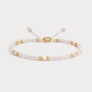 Petite-Intuition & Eleganz – Mondstein-Süßwasserperlen-Armband