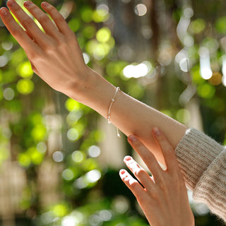 Petite-Positivität & Eleganz – Citrin-Süßwasserperlen-Armband
