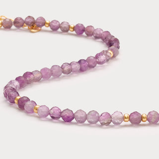 Whisper-Kraftvolle Eleganz – Das Mini-Amethyst-Armband