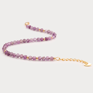 Whisper-Kraftvolle Eleganz – Das Mini-Amethyst-Armband