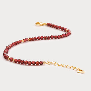 Whisper-Tiefrote Leidenschaft – Das Mini-Granat-Armband